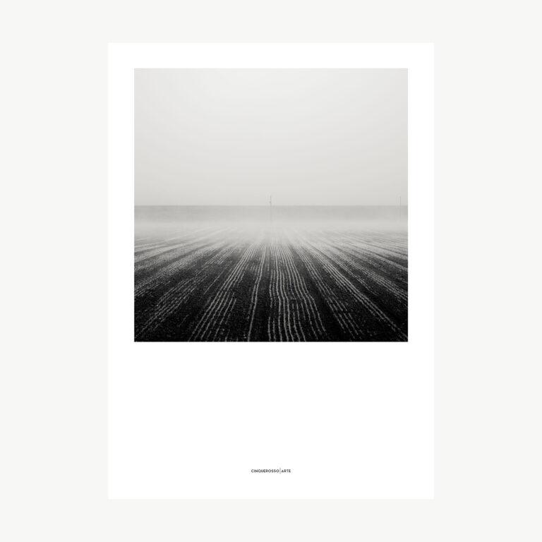 Farmed Field poster photography black and white